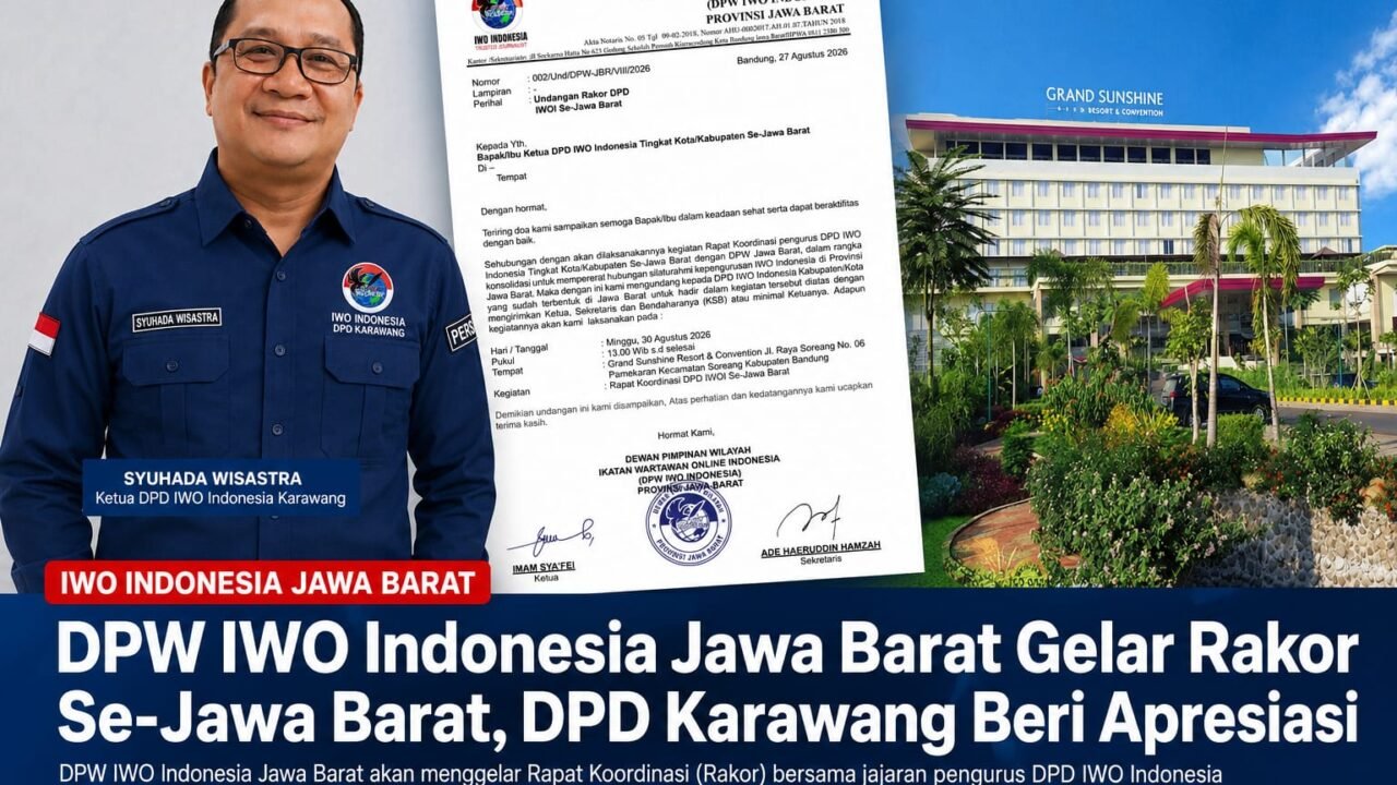 Perkuat Konsolidasi, IWO Indonesia Jabar Undang DPD se-Jawa Barat